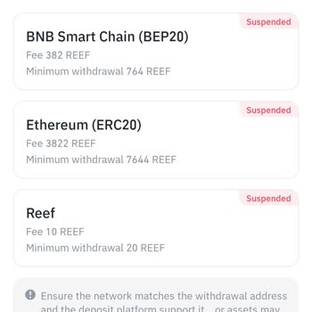 Reef Coin Delist Öncesi Transfer Engeli Mağduriyeti