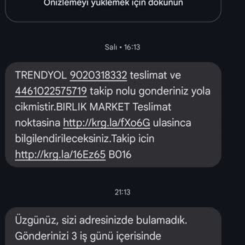 Teslimat Noktasına Bırakılmayan Kargo Ve Yanıltıcı Mesaj