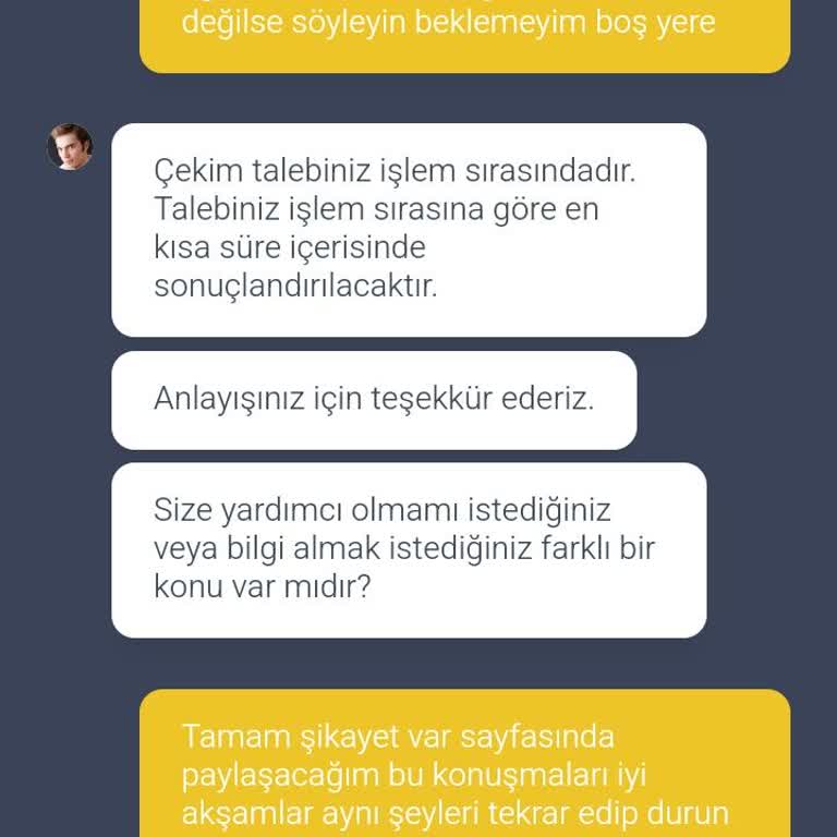 Ödeme Sorunu Ve Canlı Destek Hayal Kırıklığı