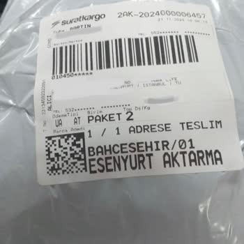 Sürat Kargo'nun Teslimat Sorunu Ve Haksız Ücret Talebi