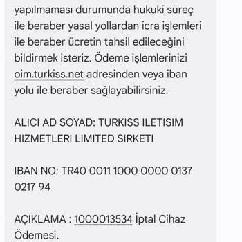 Yanlış Adrese Teslim Edilen Modem İçin Haksız Fatura