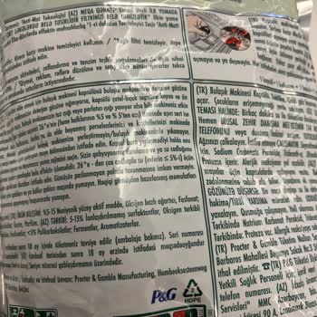 Azeri Dili Ve Üretim Tarihi Olmayan Bulaşık Deterjanı Endişesi