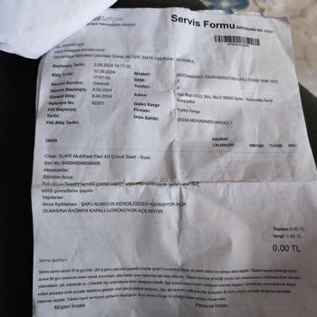 Arızalı Akıllı Saat Ve Yetersiz Teknik Destek