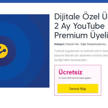 Yanıltıcı Kampanya: Ücretsiz Youtube Paketi