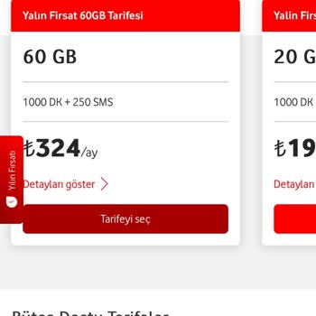 Vodafone Tarife Fiyatlandırma Sorunu