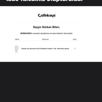 Yanlış Ürün İadesi Ve Müşteri Hizmetleri Sorunu