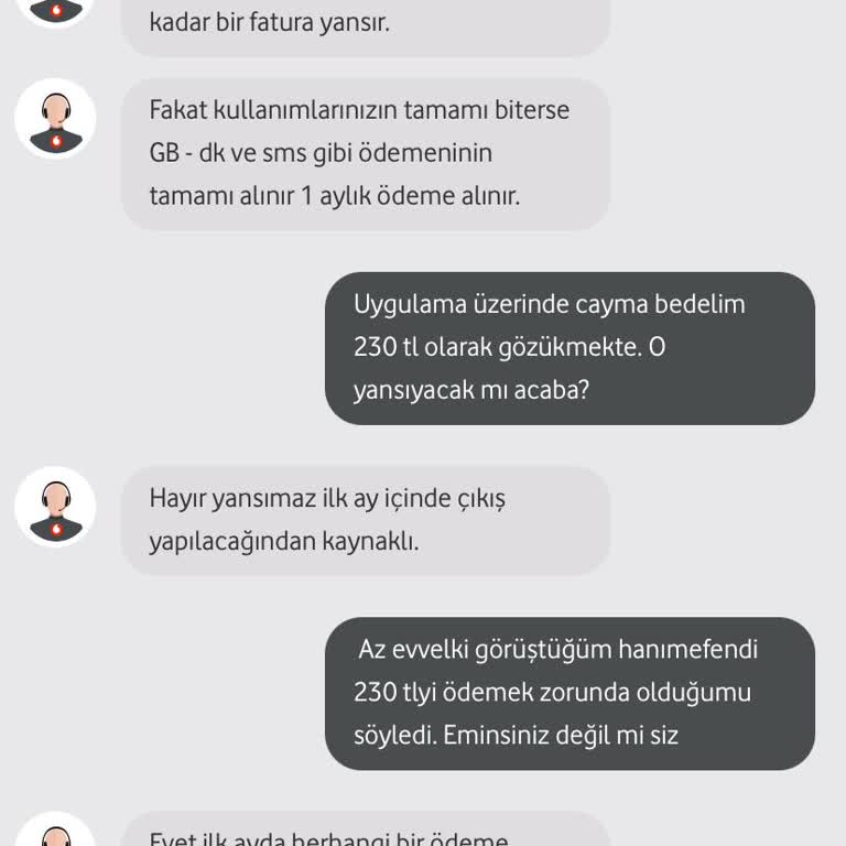 Vodafone Cayma Bedeli Karmaşası