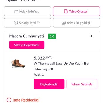 Haksız İade Reddi