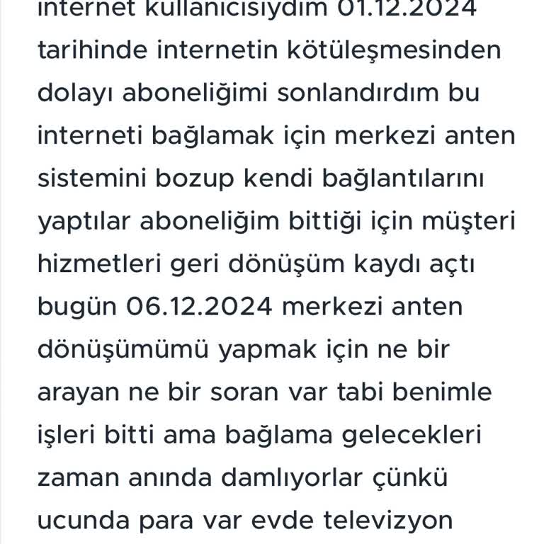 Merkezi Anten Sorunu Ve İlgisizlik