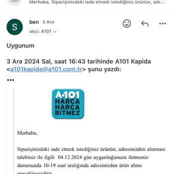 A101 Kapıda Uygulaması İle İade Sorunu Ve İletişim Eksikliği