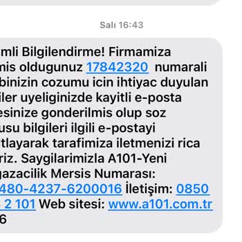 A101 Kapıda Uygulaması İle İade Sorunu Ve İletişim Eksikliği