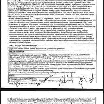 Tedavi Randevularının İptali Ve Ücret İadesi Sorunu