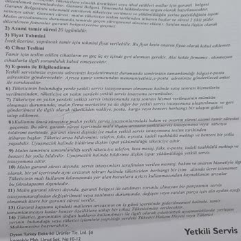 Dyson Servis Sürecinde Yaşanan Sorunlar