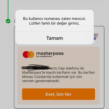 Eski Telefon Numarası Masterpass Kullanımını Engelliyor