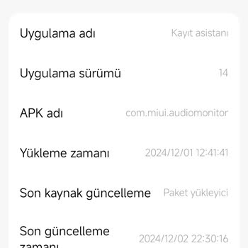 HyperOS Güncellemesi Sonrası Kayıt Asistanı Sorunu