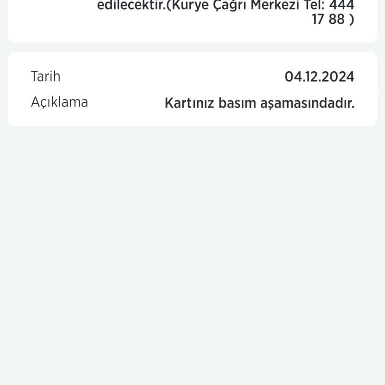 Yanlış Kart Basımı Ve İletişim Sorunu