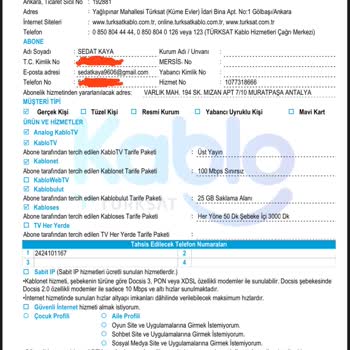 Kablo Net Hizmet Kalitesi Ve Cayma Bedeli Sorunu
