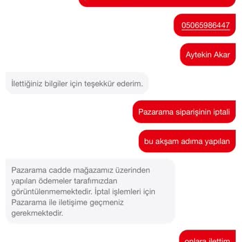 Yetkisiz Siparişler Ve İptal Sorunu