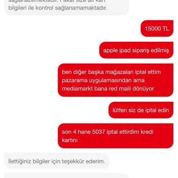 Yetkisiz Siparişler Ve İptal Sorunu