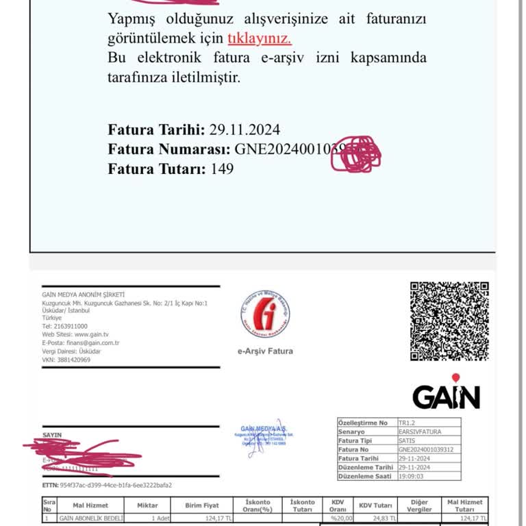 Ücretsiz Üyelikte Fatura Şoku: Gain Aboneliği Sorunu