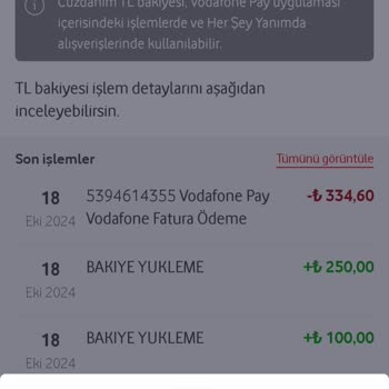 Vodafone Yanımda Premium Cüzdan Kodu Sorunu