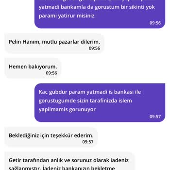 Getir Siparişi İptali Sonrası Para İadesi Sorunu