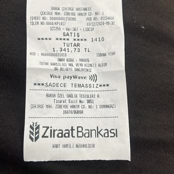 Sağlık Sigortası Kapsam Dışı Ücret Talebi