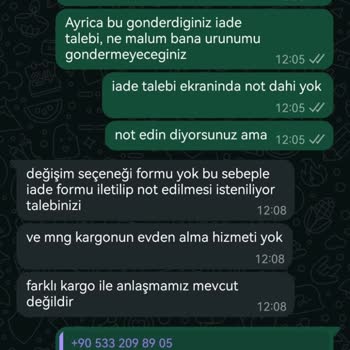 Yanlış Ürün Gönderimi Ve Yetersiz Müşteri Hizmetleri