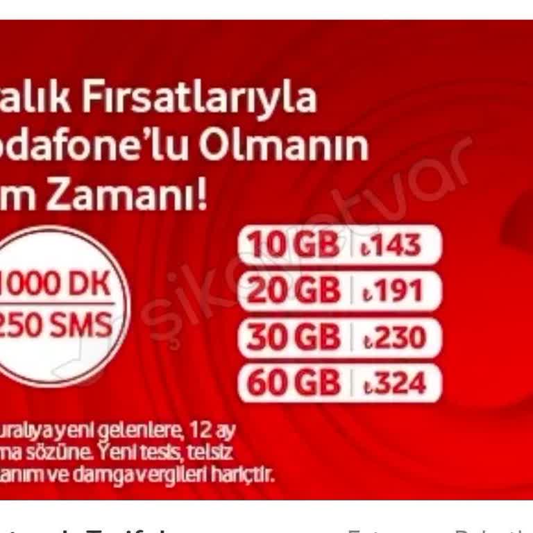 Vodafone Tarife Fiyat Farkı Mağduriyeti