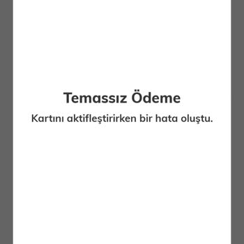DenizKartım Uygulamasında Mobil Temassız Sorunu