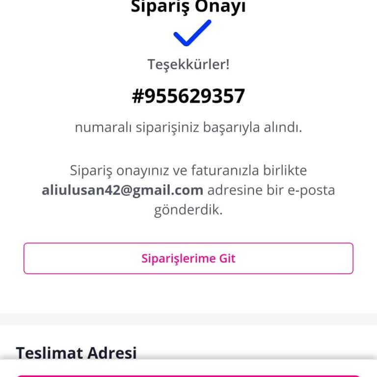 Ürün Teslim Edilmedi Ve Para İadesi Yapılmıyor