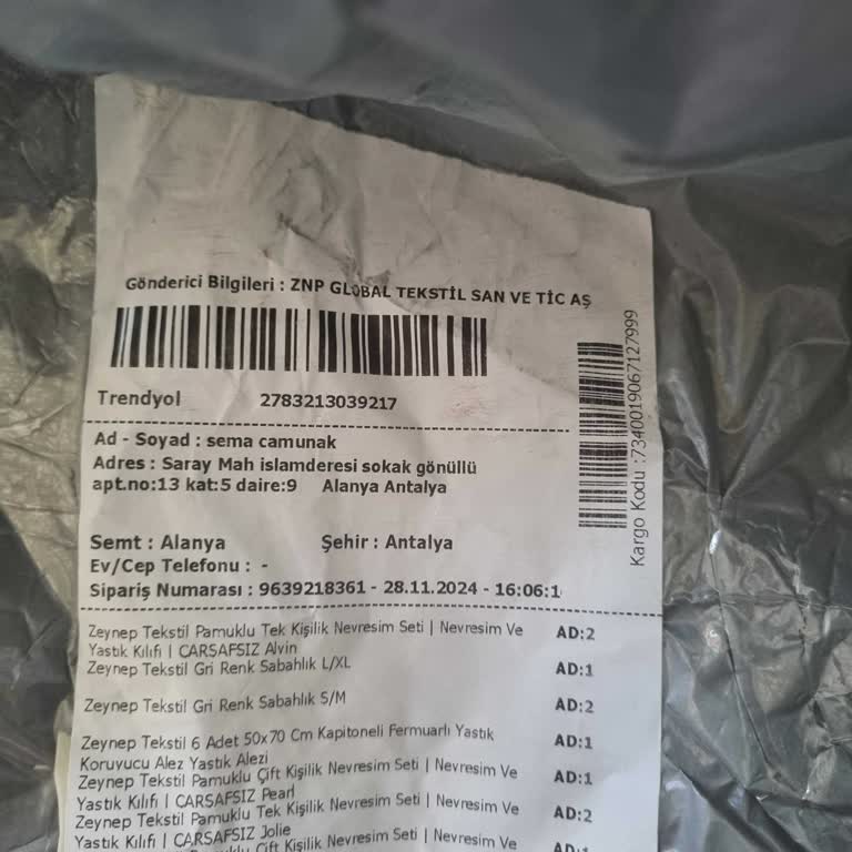 Eksik Ve Hatalı Ürün Gönderimi