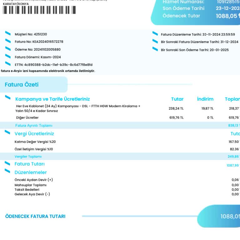 Haksız Fatura Ve Bilgilendirme Eksikliği