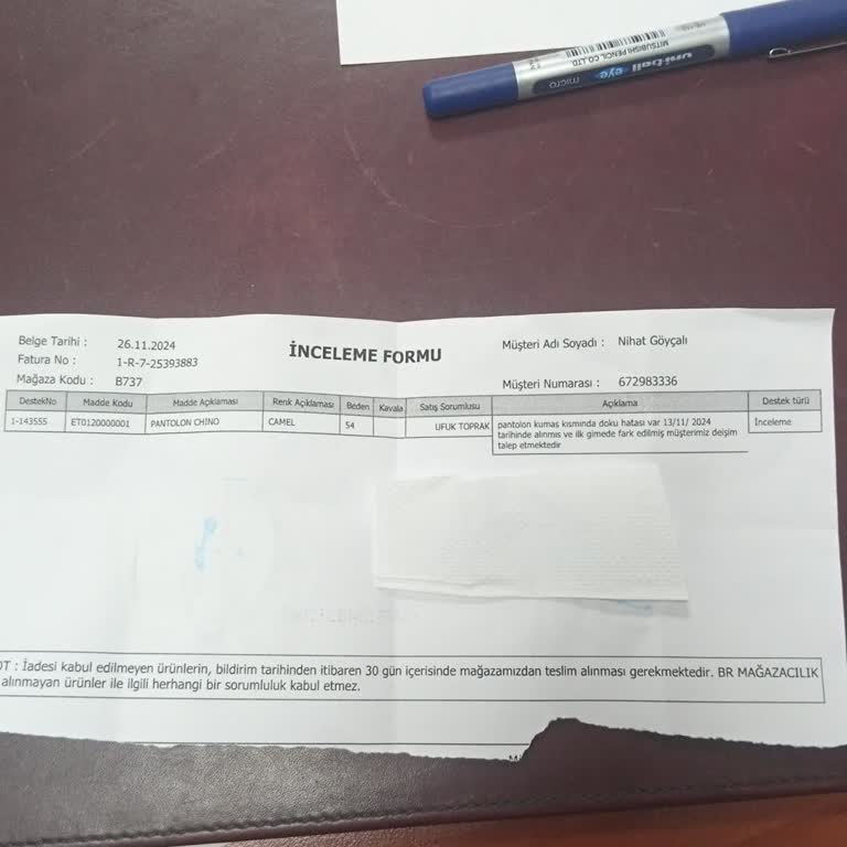 Altınyıldız'da Pantolon Hayal Kırıklığı