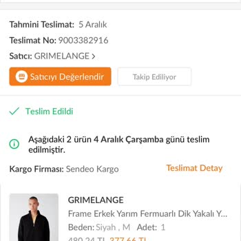 Teslimat Gecikmesi Ve İletişim Sorunu