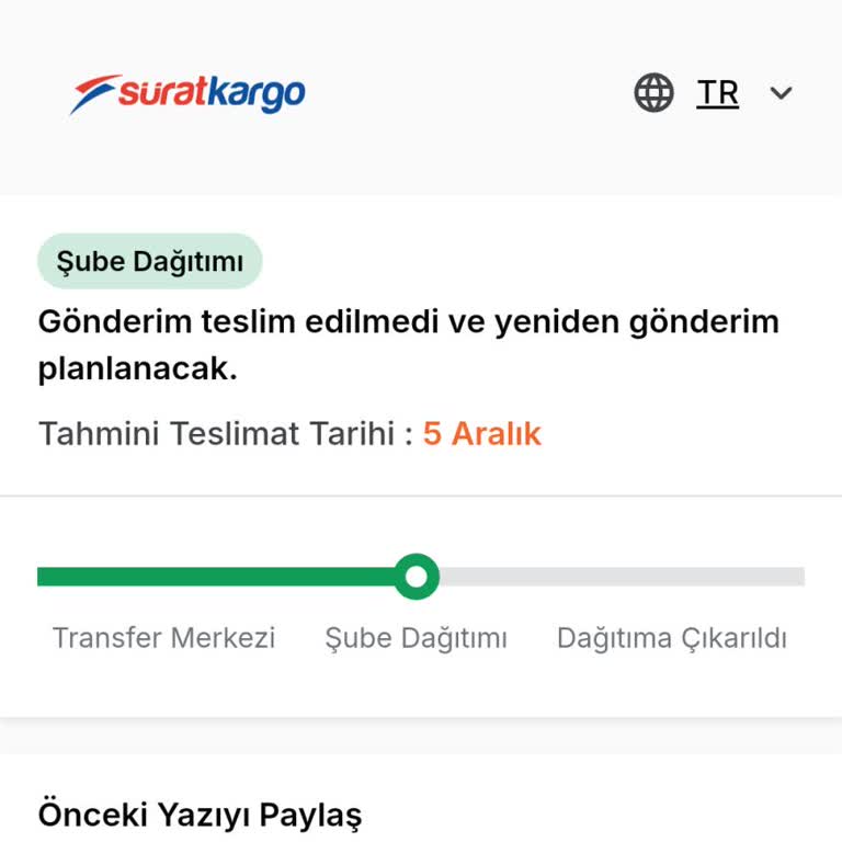 Trendyol Siparişim Ve Sürat Kargo'nun İlgisizliği