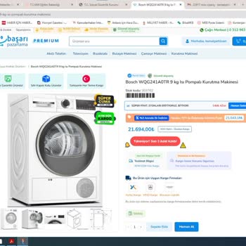 Bosch Kurutma Makinesi Siparişim İptal Edildi, İletişim Yok