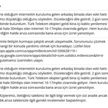 Kurulum Sonrası İnternet Hızı Ve Müşteri Hizmetleri Sorunu