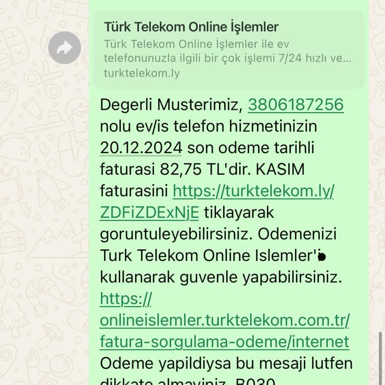 Türk Telekom Ev Telefonu Kapatma Sorunu