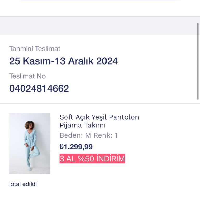 Eksik Ürün Teslimatı Ve İptal Sorunu