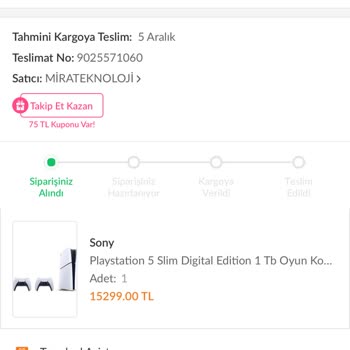 PlayStation 5 Siparişimde Satıcı Karmaşası