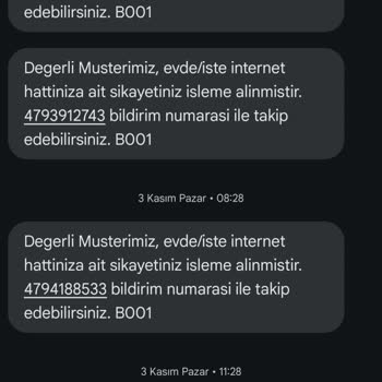 Türk Telekom'un Eksik Hizmet Ve Kayıp İade Talepleri