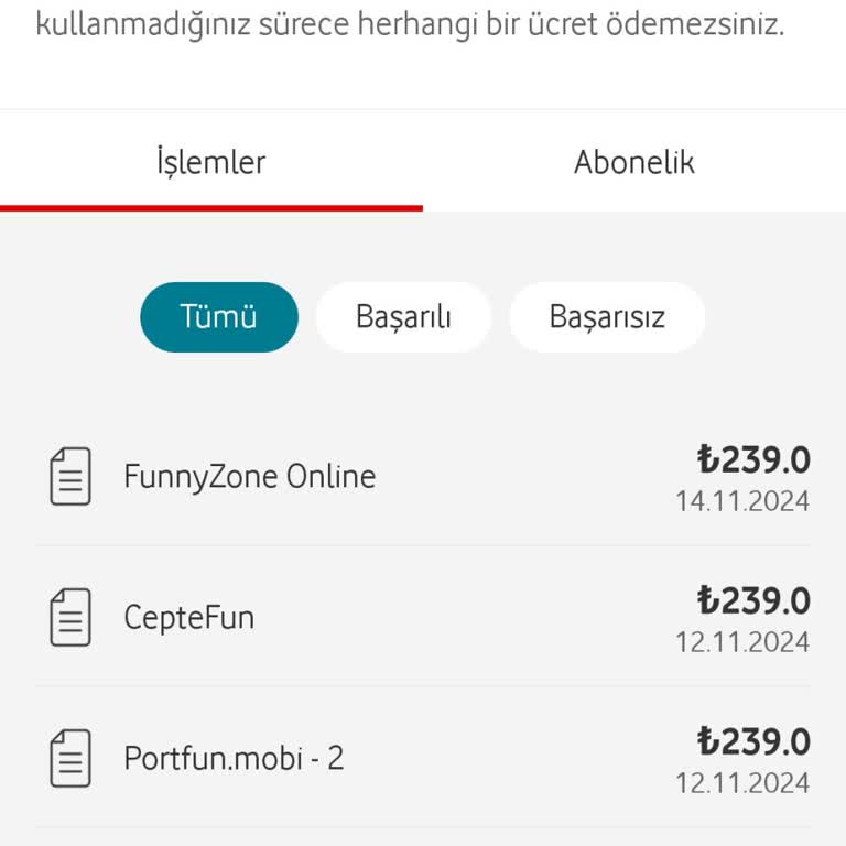 Vodafone Mobil Ödeme Servisi Üzerinden Bilinmeyen Üyelikler Ve Yüksek Fatura