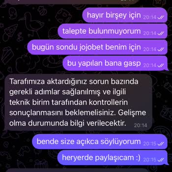 Jojobet'te Kayıp Bonus Ve Ödeme Sorunları