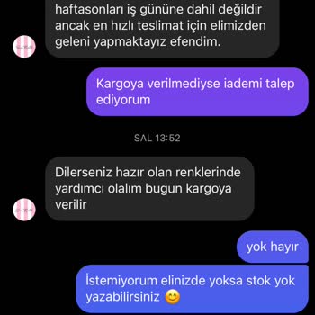 Geciken Teslimat Ve İade Sorunu