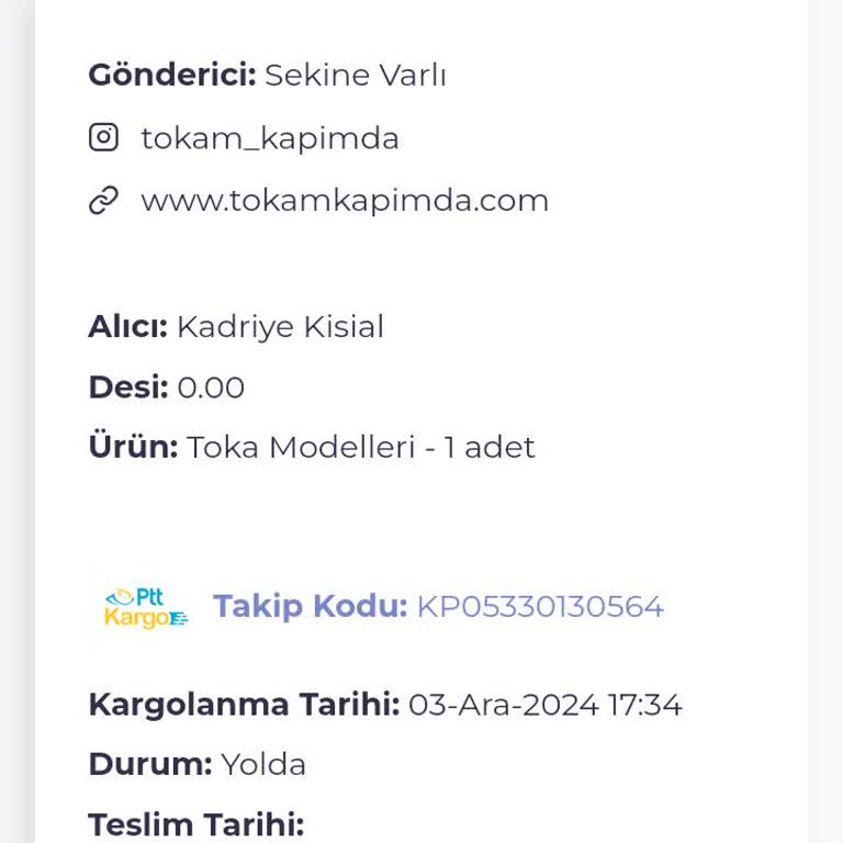 PTT Kargo Teslimat Sorunu Ve Hayal Kırıklığı
