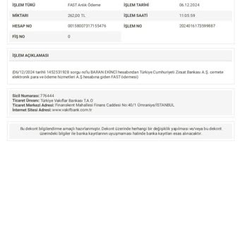 Para Yatırma Sorunu Ve Geri Alınamayan Tutar