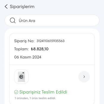 Teslim Edilmeyen Çamaşır Makinesi Ve İletişim Sorunları