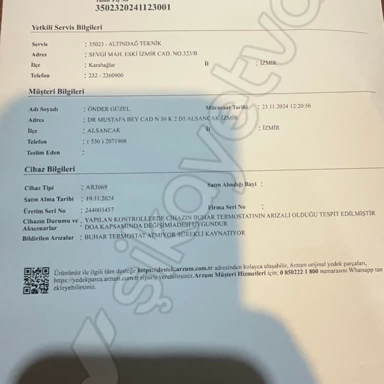 Arızalı Ürün Ve Yetersiz Müşteri Hizmetleri