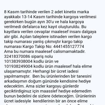 Sipariş Gecikmesi Ve İletişim Sorunları